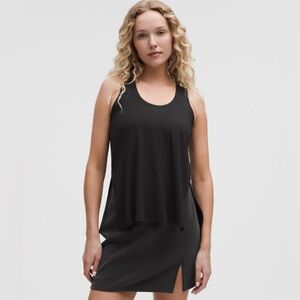 Lululemon SilkAppeal Side Slit Tank NWT Small Black